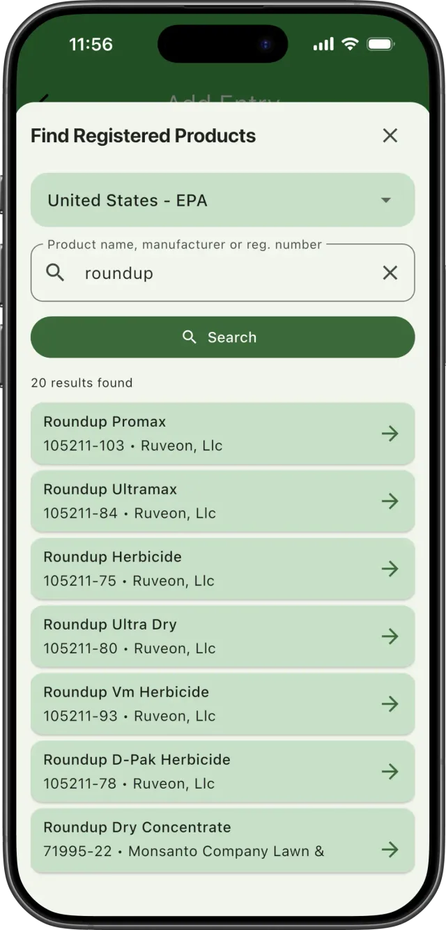Spraybook official chemical product registry search